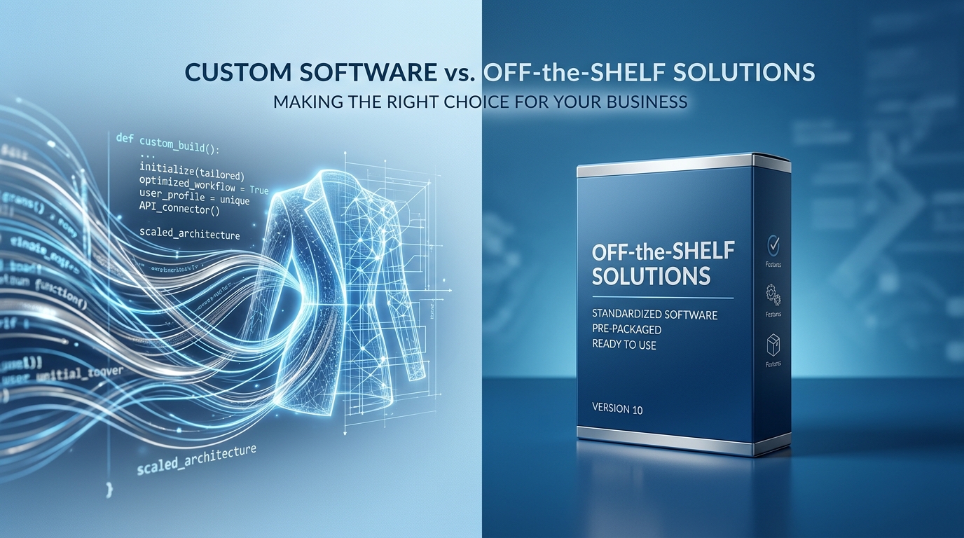 פיתוח תוכנה מותאמת vs תוכנה מדף: מה עדיף לעסק שלך?